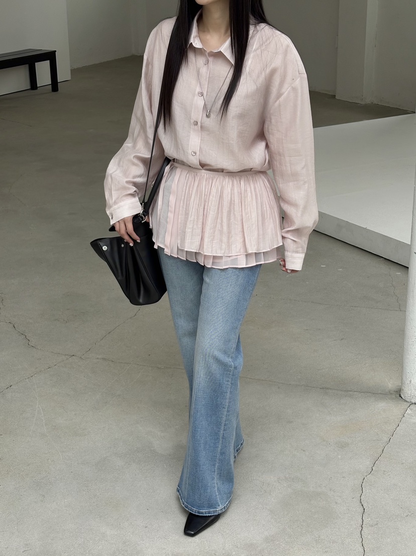 Verbena東大門代購女士新款休閑26春夏職業時尚真品套裝褶皺Verbena套裝