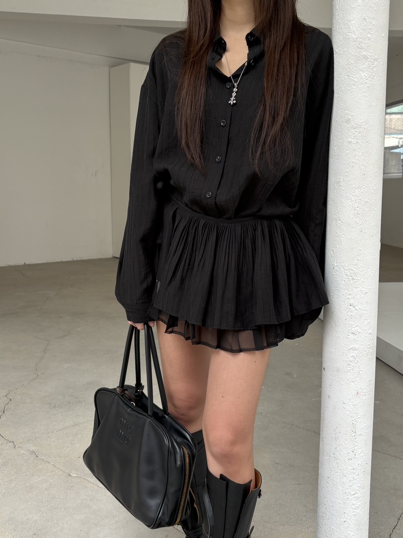 Verbena東大門代購女士新款休閑26春夏職業時尚真品套裝褶皺Verbena套裝