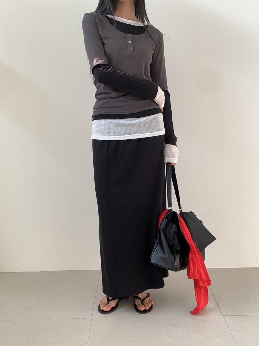 B_GARDER東大門代購女裝新款真品人氣休閑時尚推薦職業長裙B.GARDER長裙