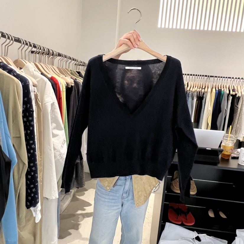 PLATE東大門代購女裝新品時尚真品休閑職業推薦針織衫V領PLATE針織衫圖色3