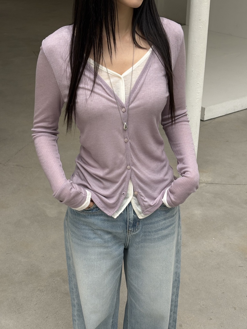 Verbena韓國代購女士新款推薦休閑職業時尚26春夏針織衫羊毛衫Verbena針織衫