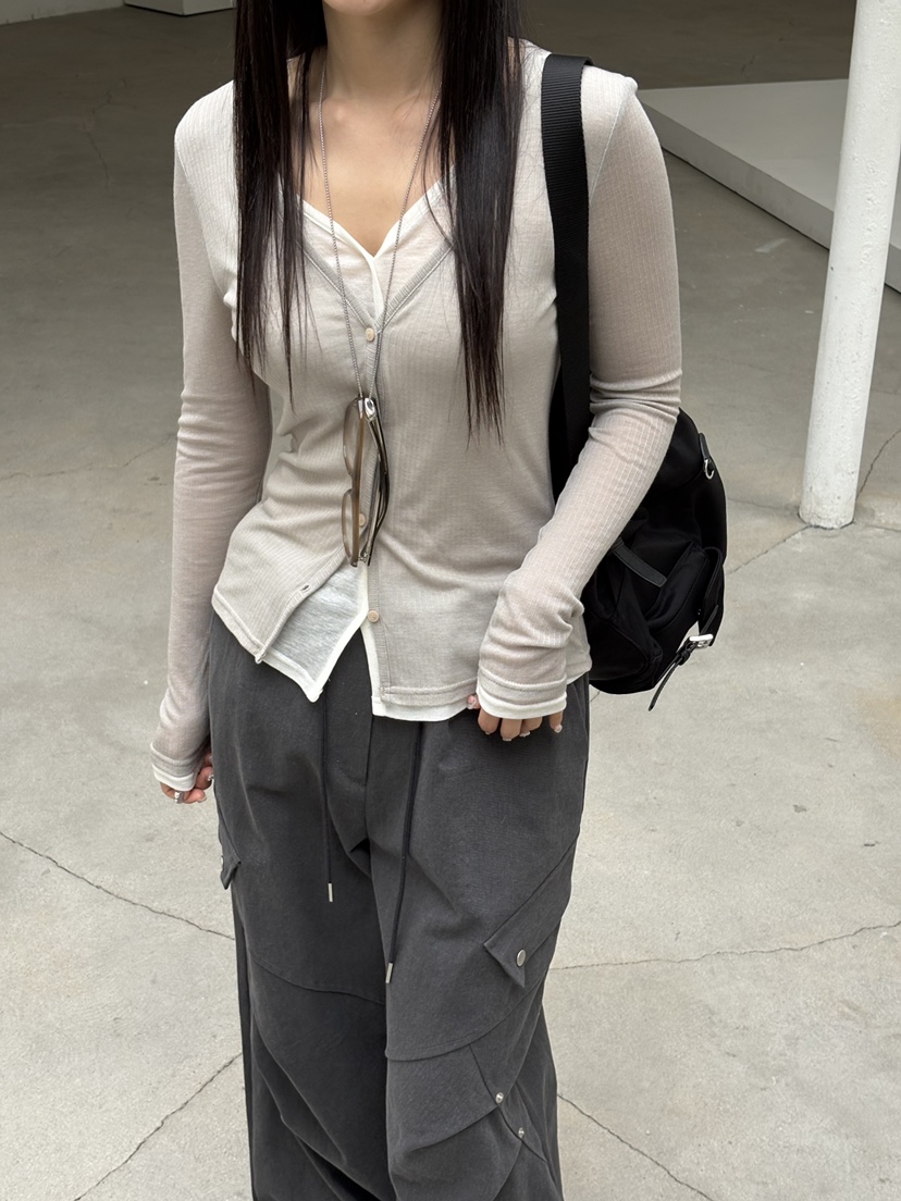 Verbena韓國代購女士新款推薦休閑職業時尚26春夏針織衫羊毛衫Verbena針織衫