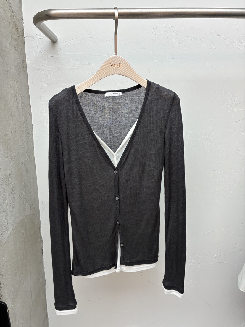 Verbena韓國代購女士新款推薦休閑職業時尚26春夏針織衫羊毛衫Verbena針織衫圖色4