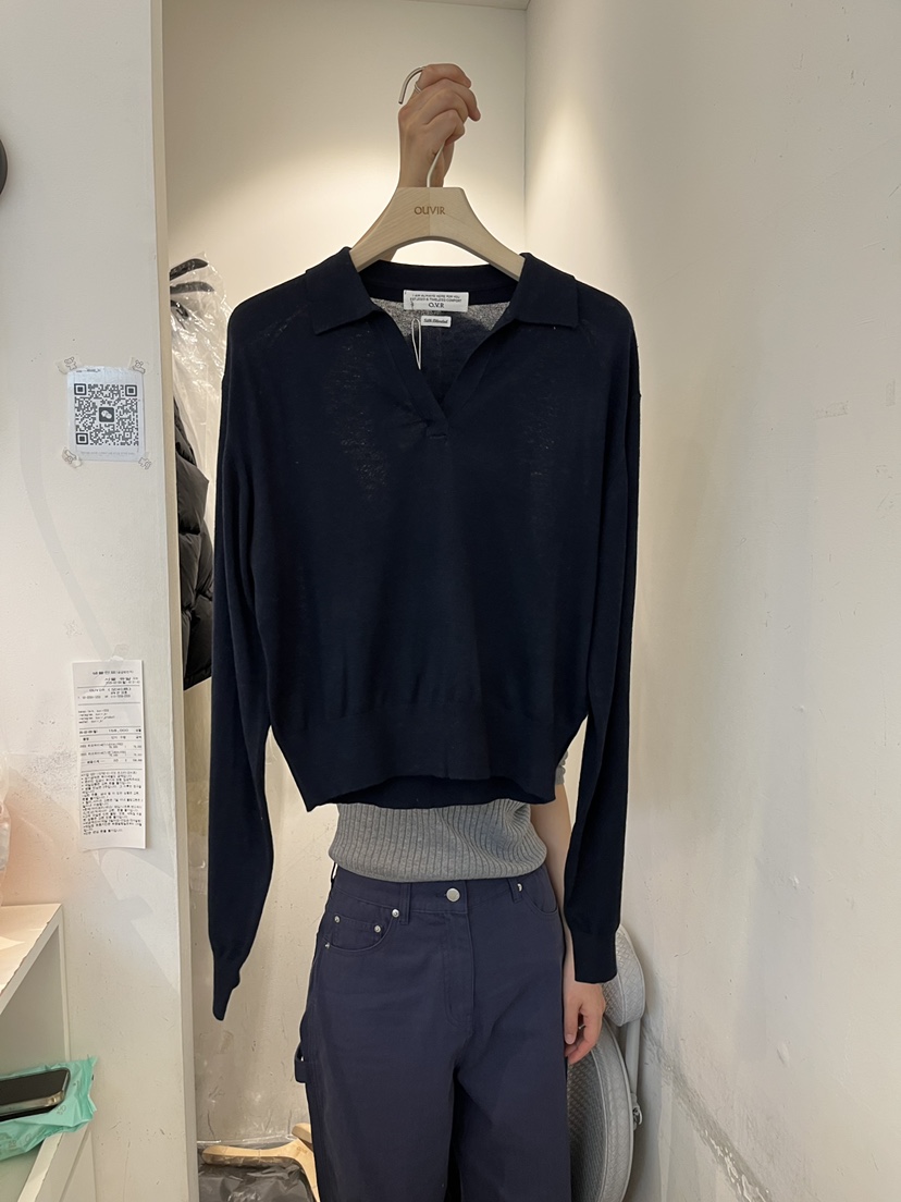 OUVIR韓國代購女裝新款26春夏人氣休閑熱賣針織衫混紡絲綢O.V.R/OUVIR針織衫圖色4