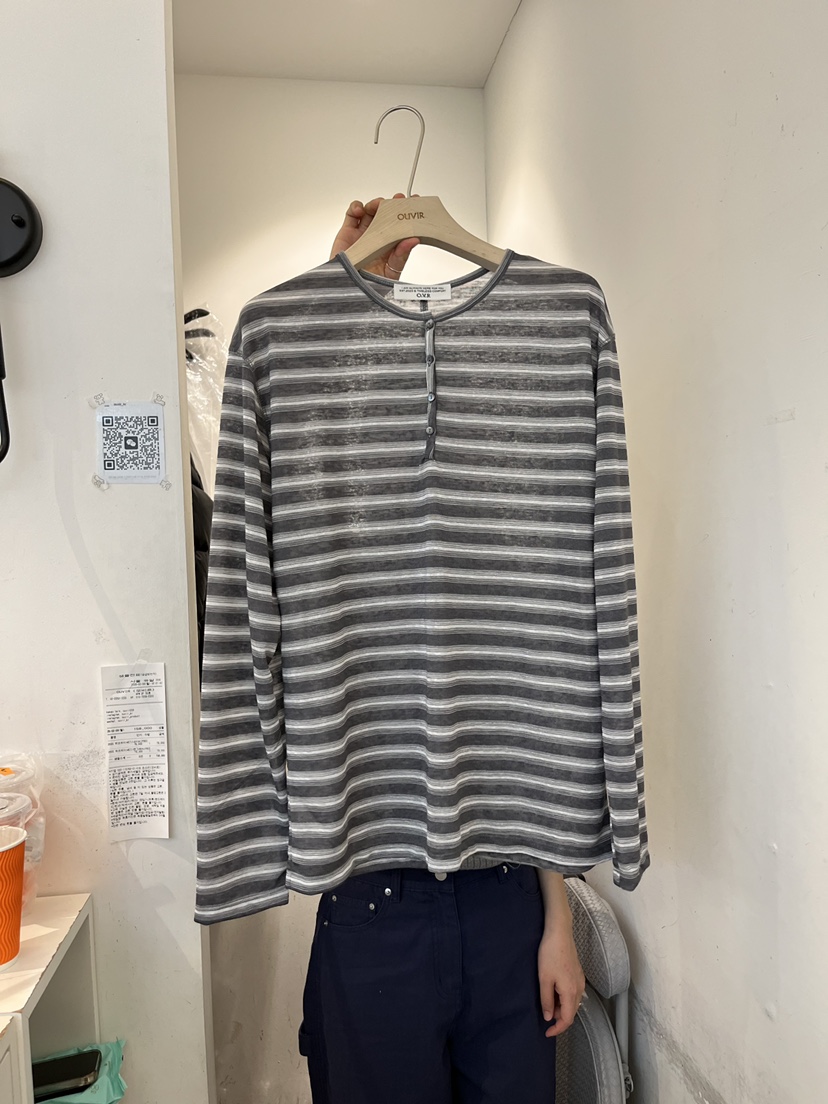 OUVIR東大門實拍女士新品人氣26春夏熱賣推薦職業長袖T恤O.V.R/OUVIR長袖T恤圖色2