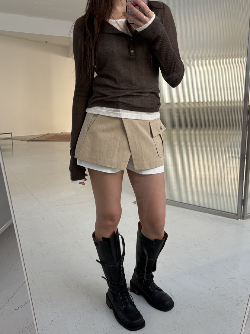 Verbena韓國代購女士新品熱賣推薦真品職業休閑26春夏裙褲Verbena裙褲