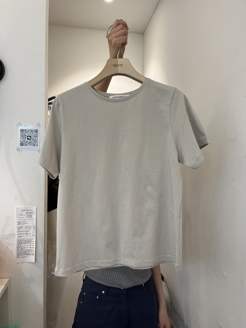 OUVIR東大門直郵女裝新品休閑人氣真品時尚職業26春夏T恤O.V.R/OUVIRT恤圖色2