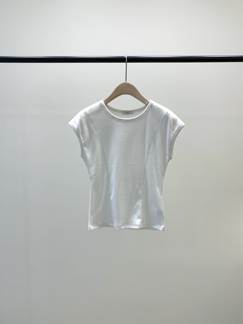 KNOCK韓國代購女裝新款休閑真品時尚推薦職業26春夏熱賣T恤KNOCKT恤圖色1