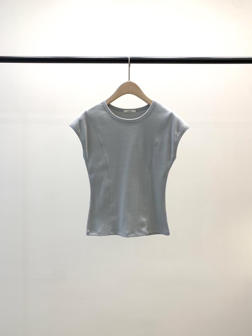 KNOCK韓國代購女裝新款休閑真品時尚推薦職業26春夏熱賣T恤KNOCKT恤圖色3