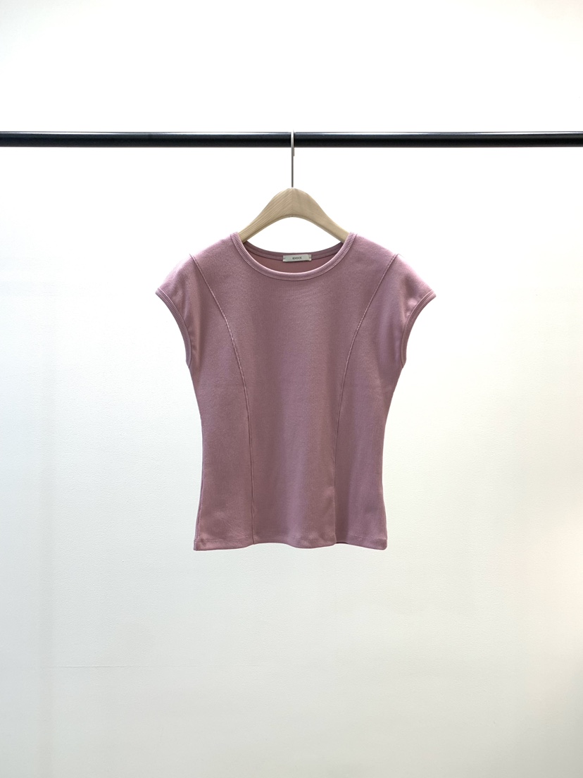 KNOCK韓國代購女裝新款休閑真品時尚推薦職業26春夏熱賣T恤KNOCKT恤圖色4