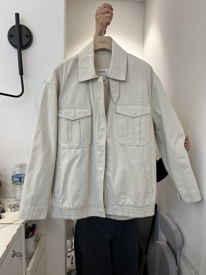 OUVIR東大門直郵女士新品熱賣真品人氣時尚休閑夾克人字紋O.V.R/OUVIR夾克圖色1