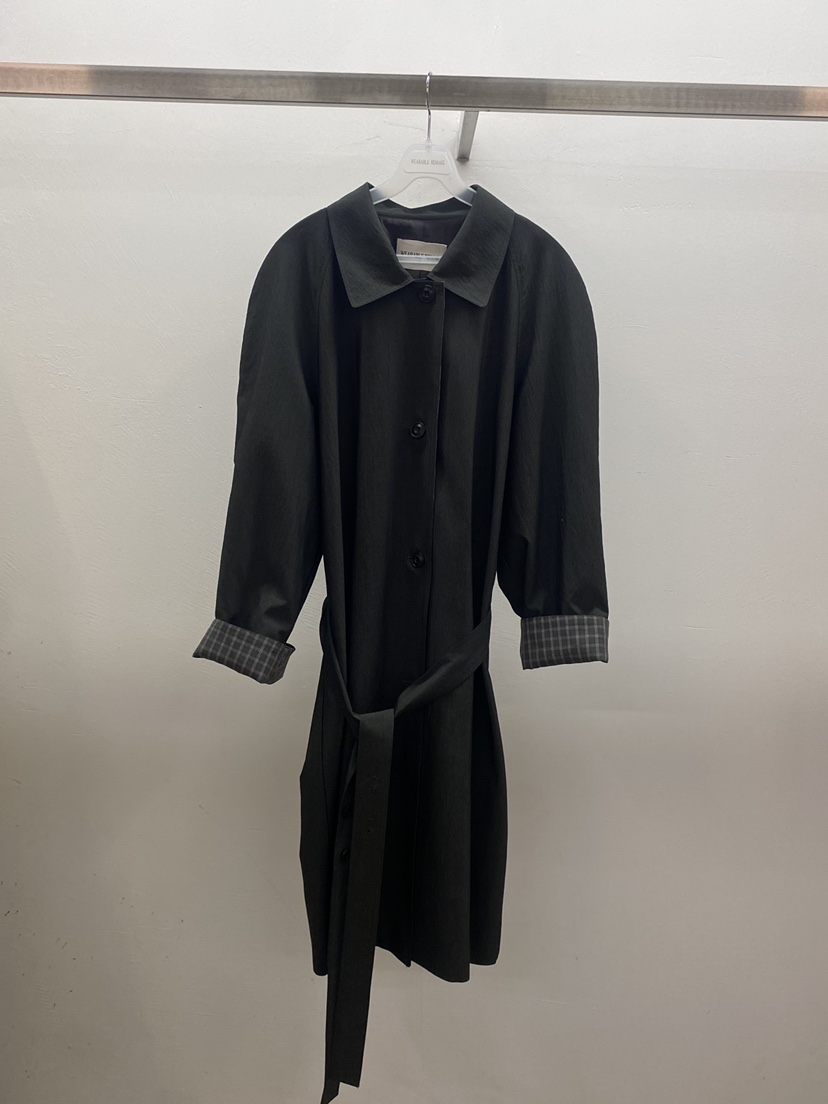WEARABLE-L東大門直郵女裝新款熱賣26春夏長款風衣含腰帶WEARABLE長款風衣圖色2