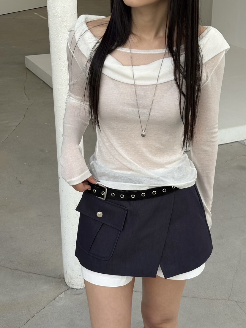 Verbena韓國代購女裝新品休閑人氣26春夏推薦時尚長袖T恤Verbena長袖T恤