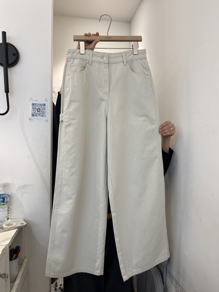OUVIR東大門直郵女裝新款職業熱賣真品休閑褲人字紋工裝褲O.V.R/OUVIR休閑褲圖色1