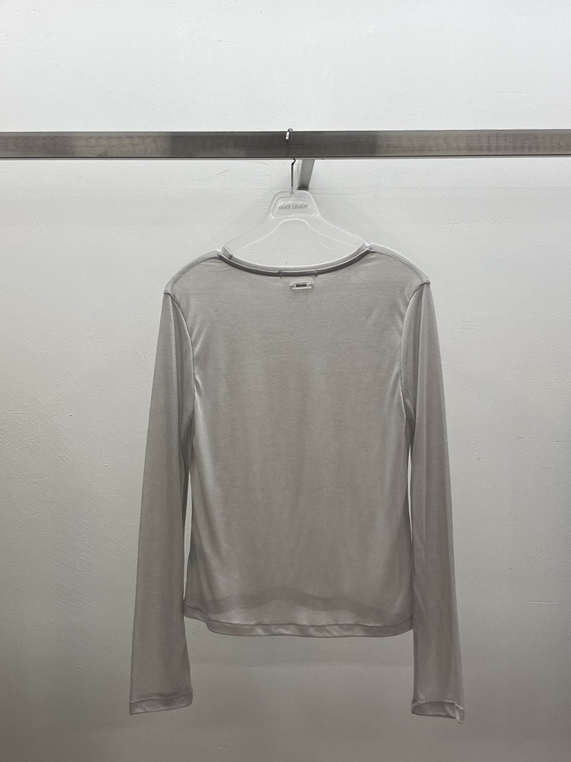 WEARABLE-L東大門實拍女裝新款熱賣真品職業長袖T恤天絲WEARABLE長袖T恤