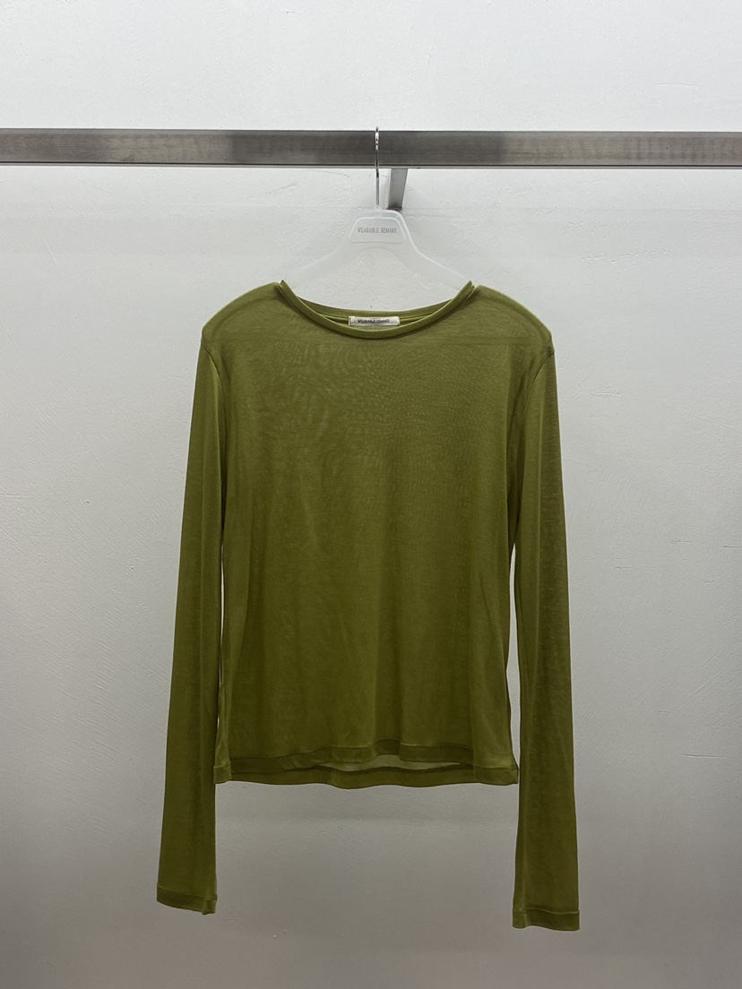 WEARABLE-L東大門實拍女裝新款熱賣真品職業長袖T恤天絲WEARABLE長袖T恤圖色2