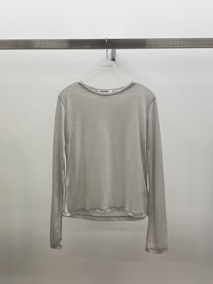 WEARABLE-L東大門實拍女裝新款熱賣真品職業長袖T恤天絲WEARABLE長袖T恤圖色3