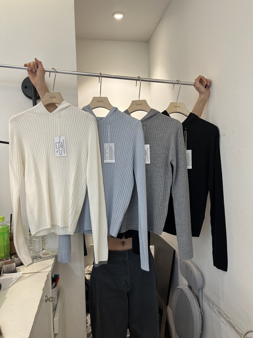 OUVIR東大門直郵女裝新品時尚人氣真品休閑熱賣針織衫連帽衫O.V.R/OUVIR針織衫