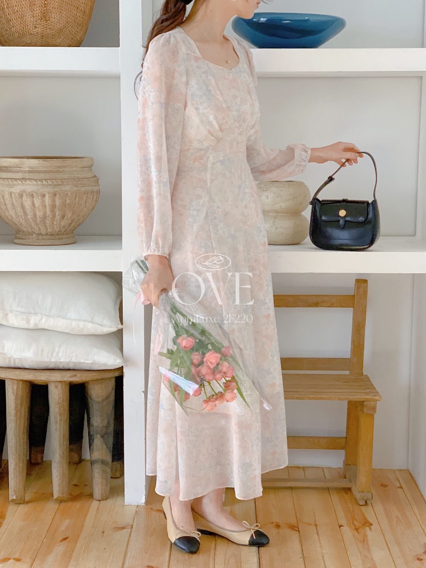 OVE韓國代購女裝新款休閑26春夏時尚真品人氣職業熱賣連衣裙OVE連衣裙