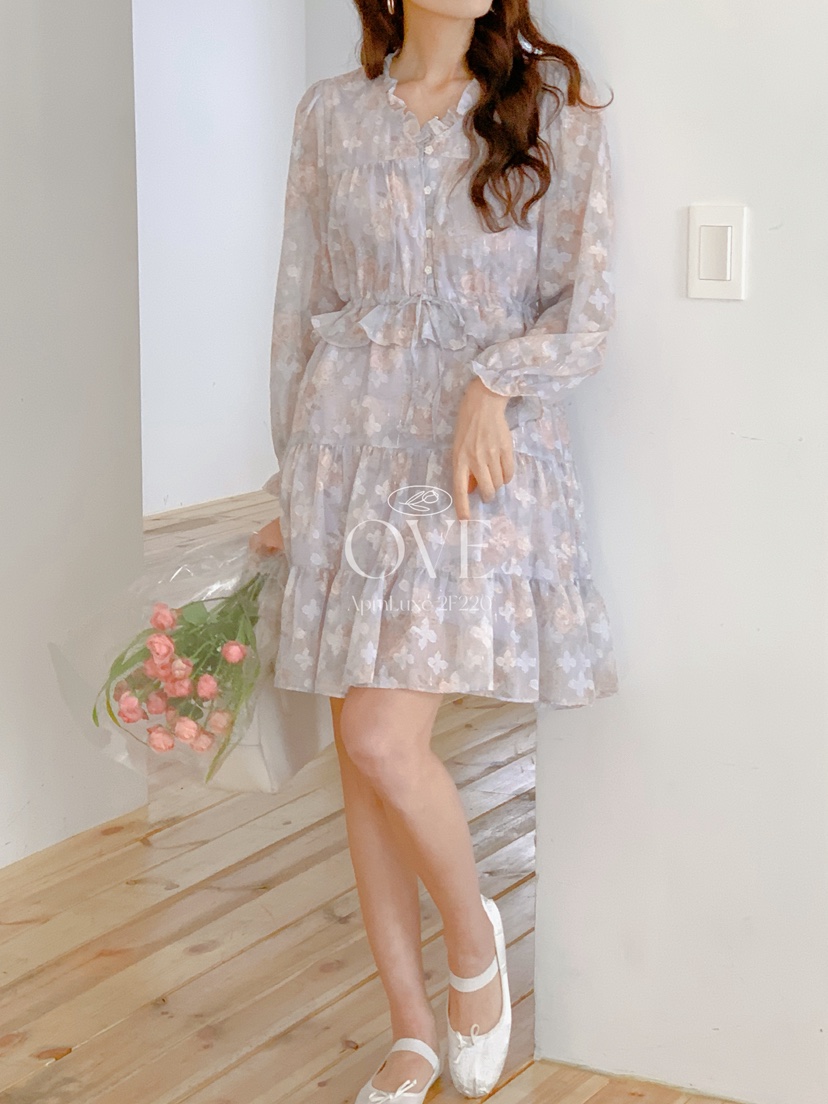OVE東大門代購女裝新款人氣職業26春夏推薦真品休閑連衣裙OVE連衣裙