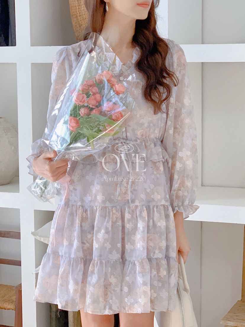 OVE東大門代購女裝新款人氣職業26春夏推薦真品休閑連衣裙OVE連衣裙