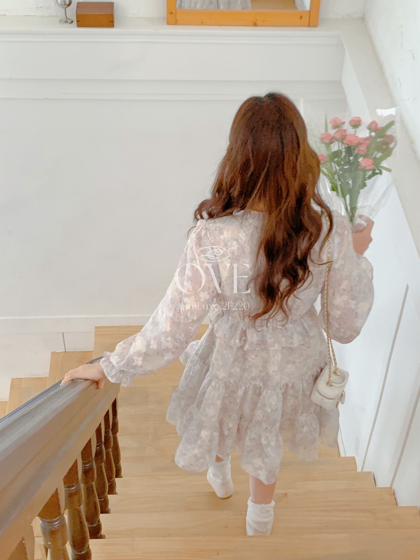 OVE東大門代購女裝新款人氣職業26春夏推薦真品休閑連衣裙OVE連衣裙