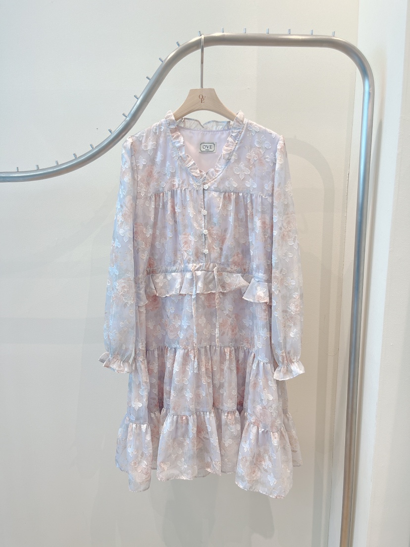 OVE東大門代購女裝新款人氣職業26春夏推薦真品休閑連衣裙OVE連衣裙圖色1