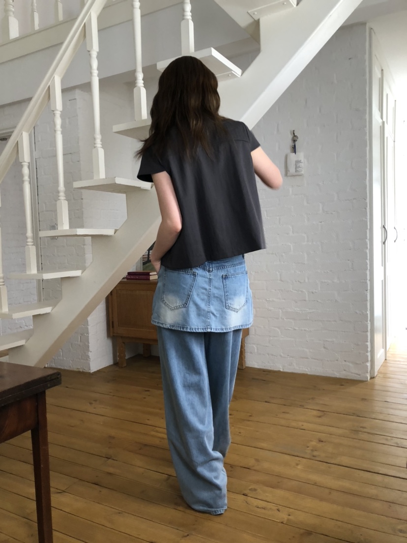 FLASH/I LOVE ME韓國代購女裝新品時尚26春夏T恤不含內搭FLASH/I LOVE MET恤