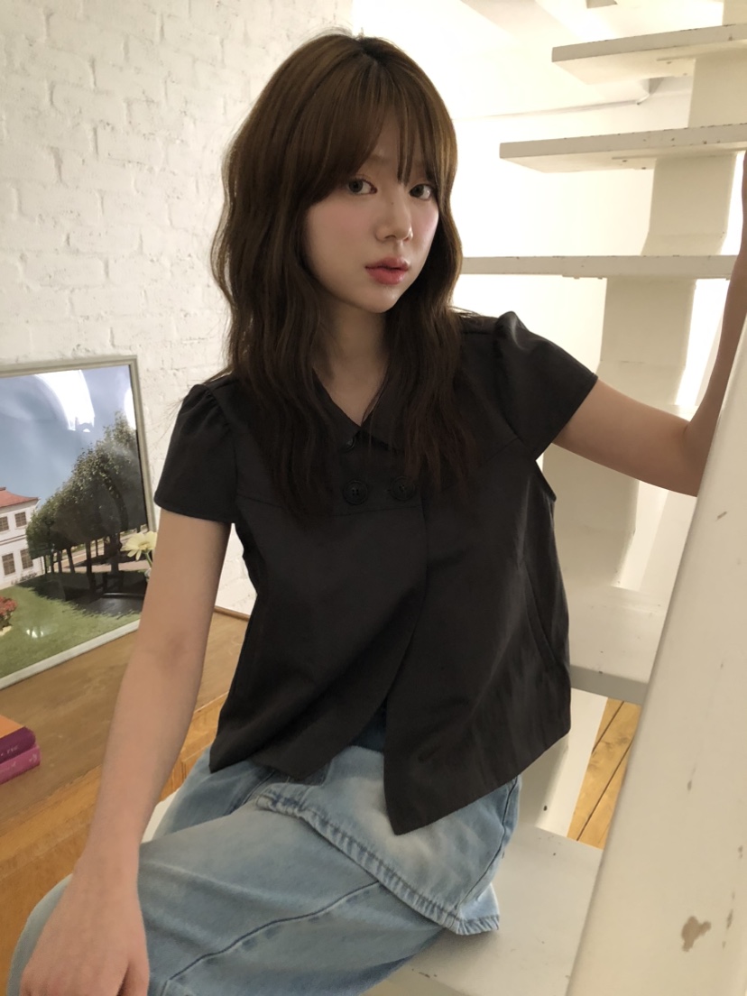 FLASH/I LOVE ME韓國代購女裝新品時尚26春夏T恤不含內搭FLASH/I LOVE MET恤