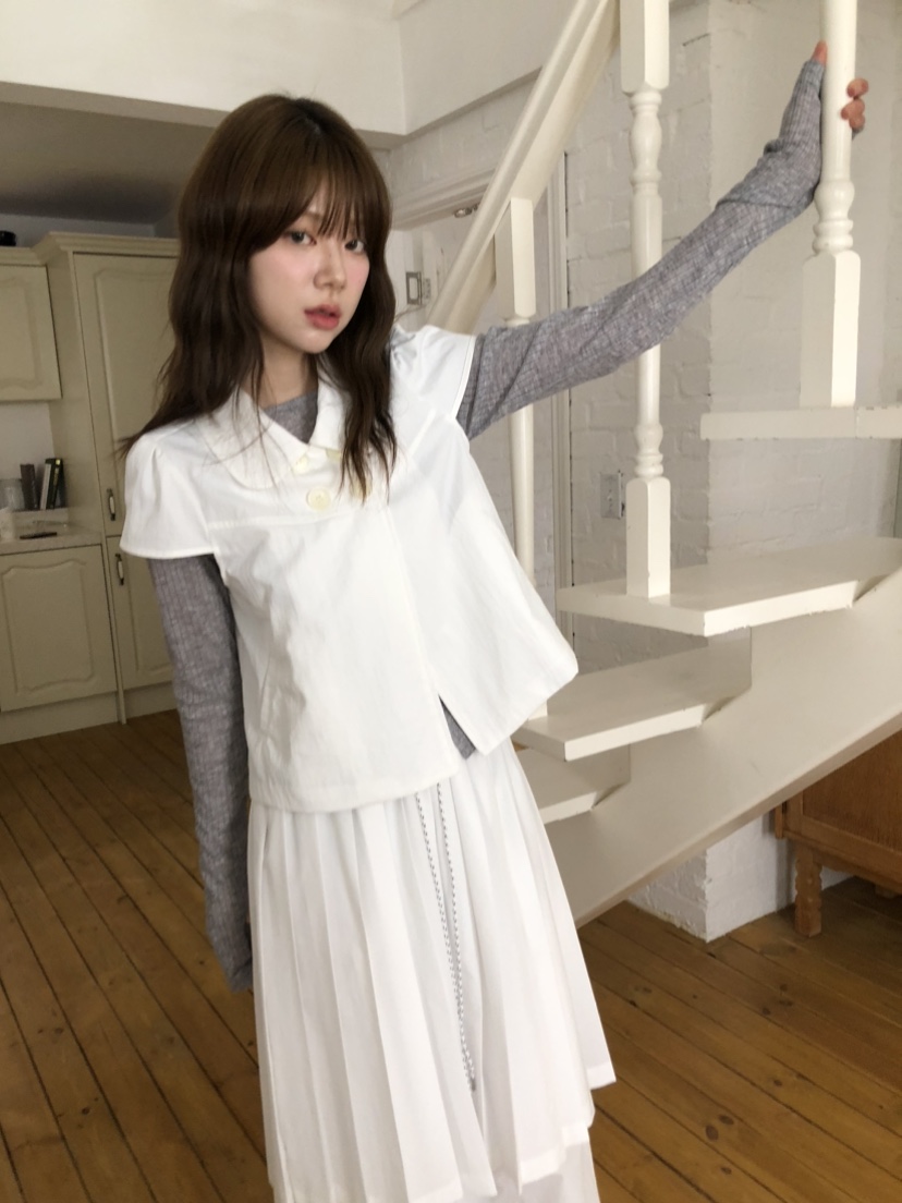 FLASH/I LOVE ME韓國代購女裝新品時尚26春夏T恤不含內搭FLASH/I LOVE MET恤