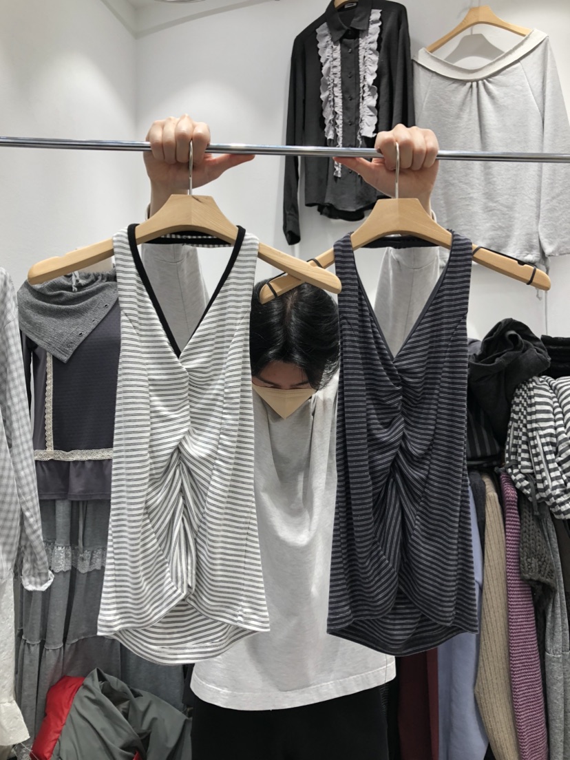 FLASH/I LOVE ME東大門代購女士新款時尚26春夏吊帶背心FLASH/I LOVE ME吊帶/背心