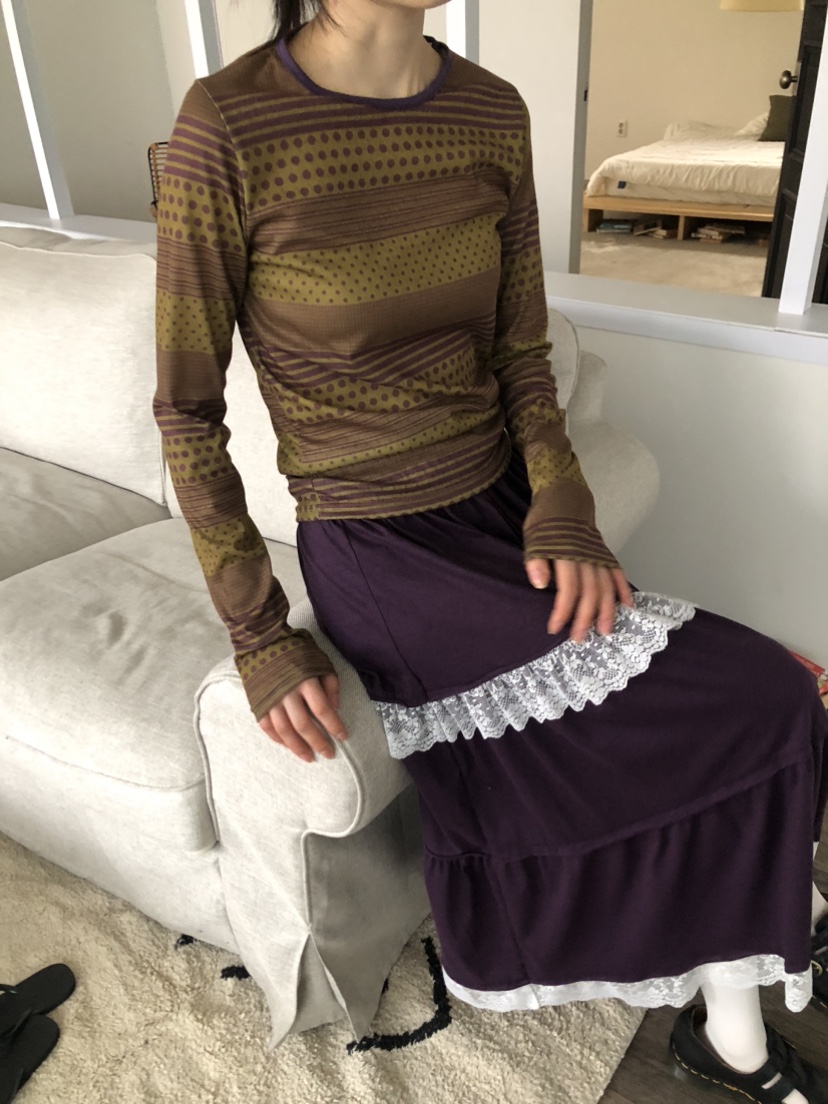 FLASH/I LOVE ME韓國代購女裝新品熱賣26春夏時尚長袖T恤FLASH/I LOVE ME長袖T恤