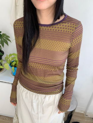 FLASH/I LOVE ME韓國代購女裝新品熱賣26春夏時尚長袖T恤FLASH/I LOVE ME長袖T恤圖色2