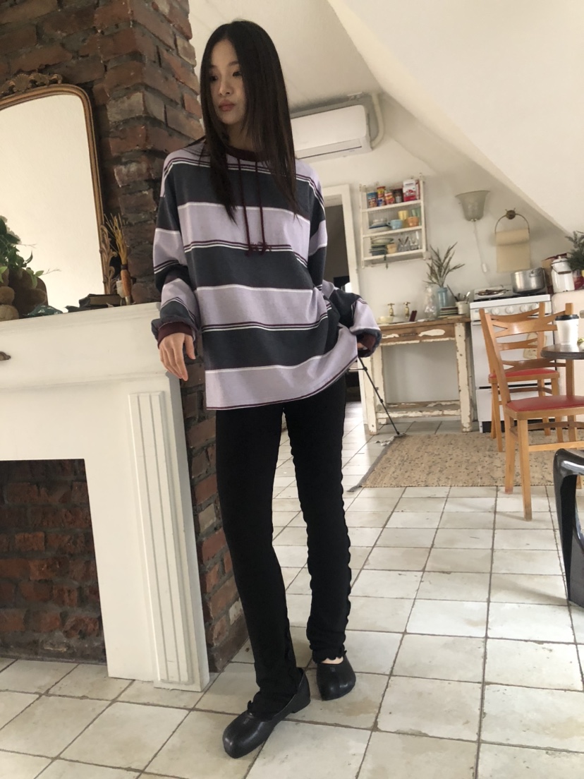 FLASH/I LOVE ME東大門直郵女士新品26春夏人氣長袖T恤FLASH/I LOVE ME長袖T恤