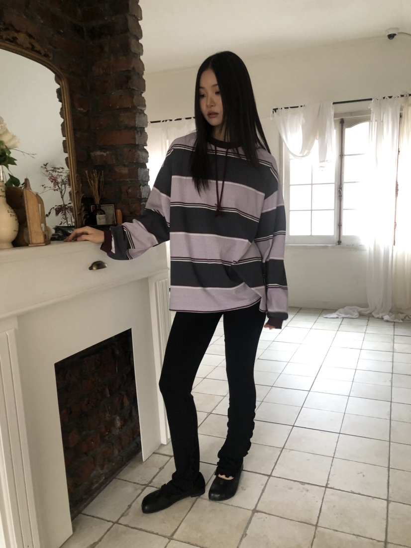 FLASH/I LOVE ME東大門直郵女士新品26春夏人氣長袖T恤FLASH/I LOVE ME長袖T恤