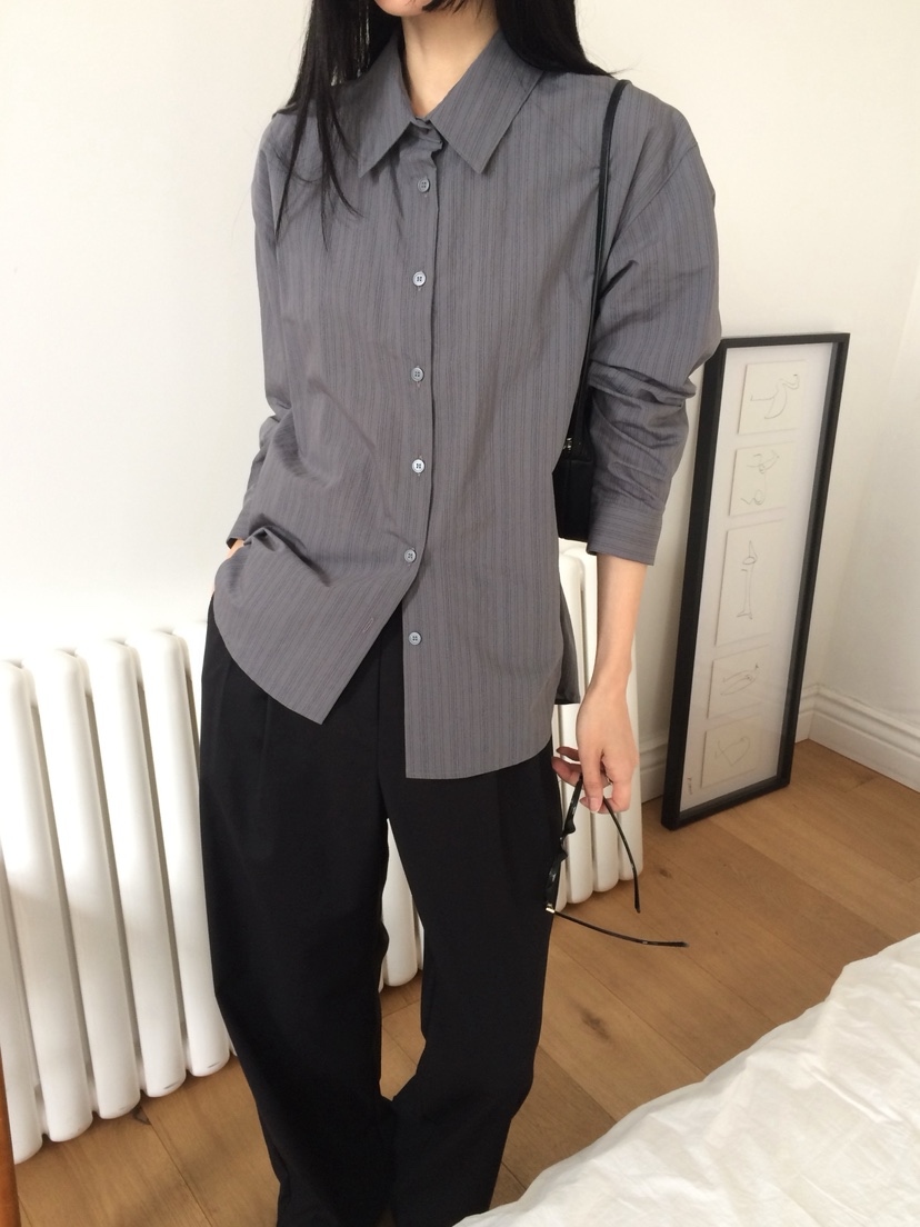 ANOU韓國直郵女裝新款熱賣26春季時尚推薦休閑襯衫蕾絲衫ANOU襯衫/蕾絲衫圖色2