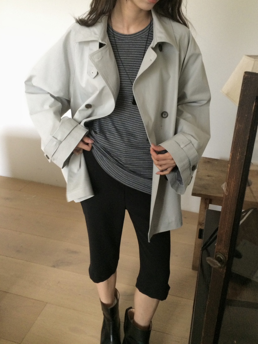 ANOU東大門實拍女士新款26春季職業推薦時尚休閑夾克含腰帶ANOU夾克