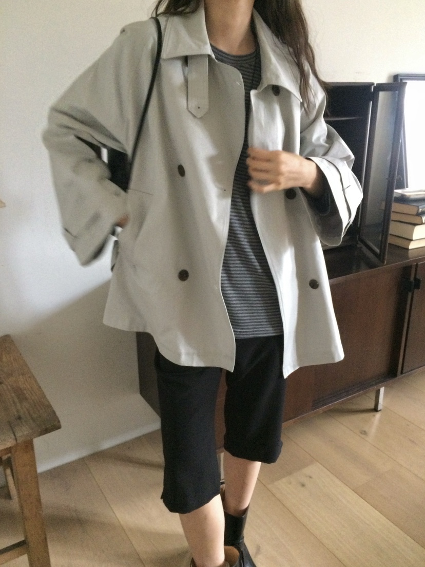 ANOU東大門實拍女士新款26春季職業推薦時尚休閑夾克含腰帶ANOU夾克