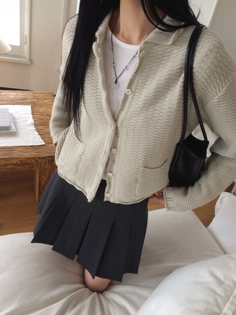 ANOU韓國代購女士新款職業熱賣推薦人氣時尚休閑26春季針織衫ANOU針織衫