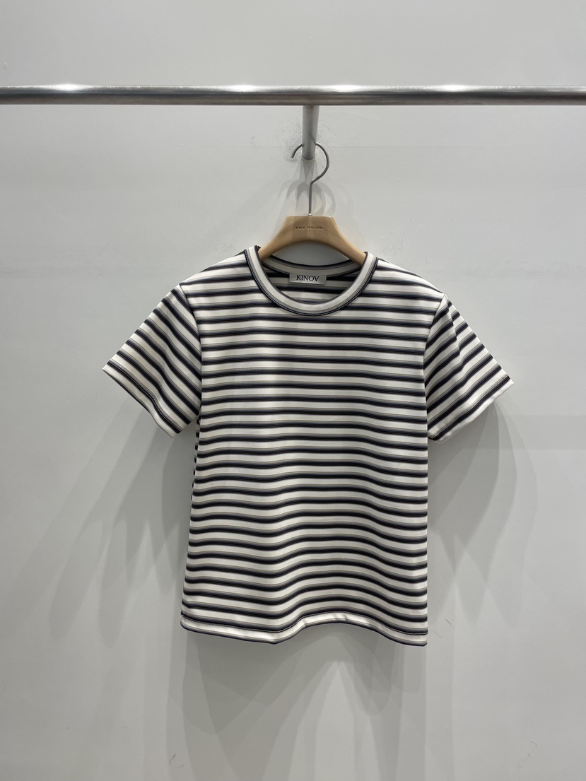 KINOA東大門實拍女士新款職業熱賣26春季時尚推薦人氣T恤KINOAT恤圖色1