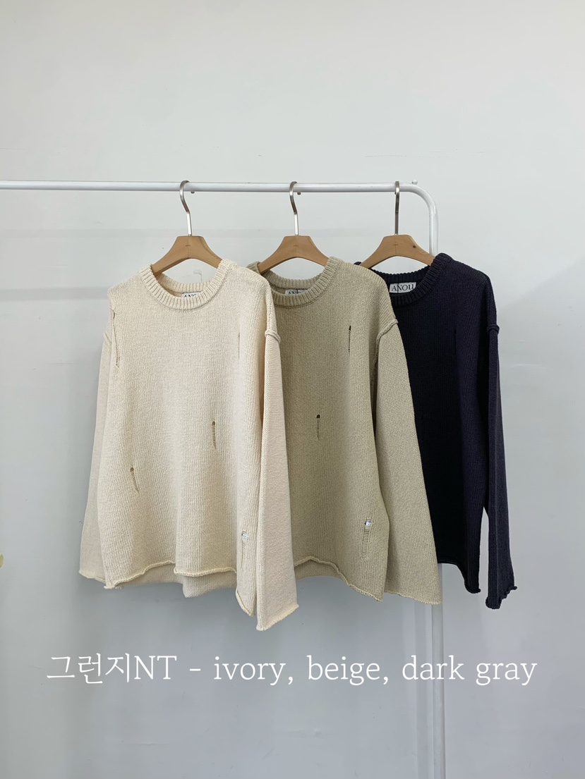 ANOU東大門代購女士新品時尚休閑26春季職業推薦人氣針織衫ANOU針織衫