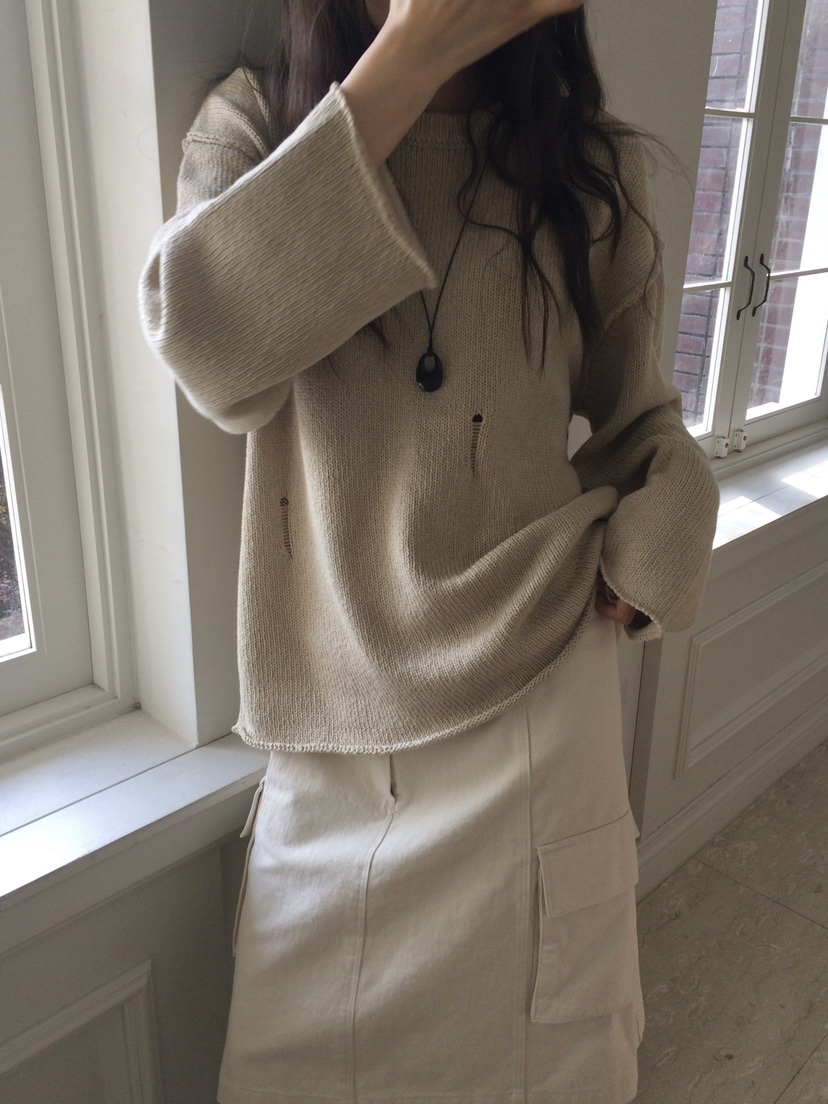 ANOU東大門代購女士新品時尚休閑26春季職業推薦人氣針織衫ANOU針織衫