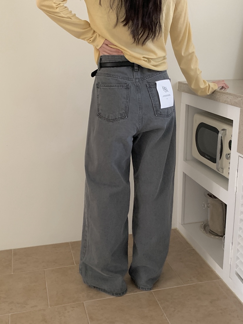 KINOA韓國代購女士新款時尚熱賣職業26春季推薦休閑牛仔褲KINOA牛仔褲