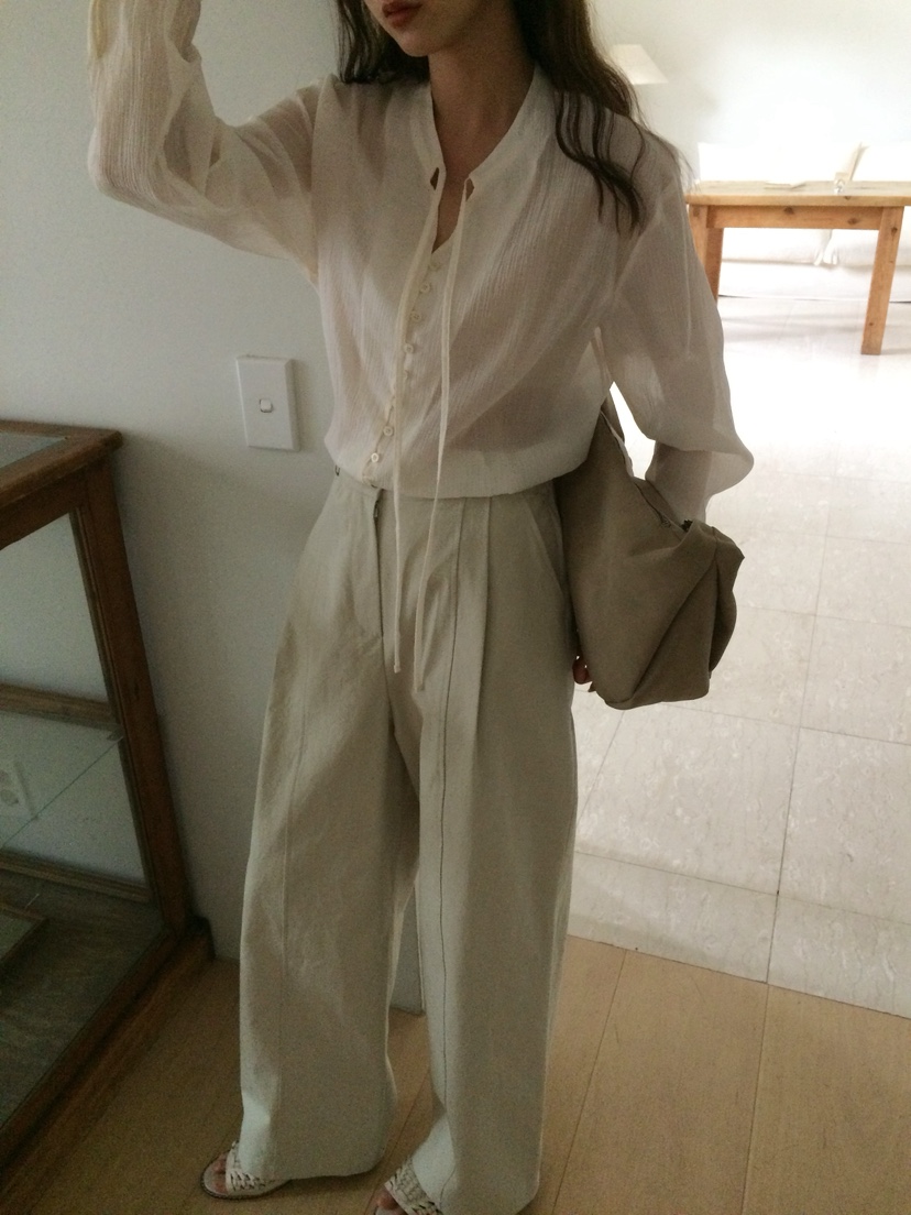 ANOU韓國代購女士新款時尚26春季休閑熱賣人氣休閑褲亞麻ANOU休閑褲