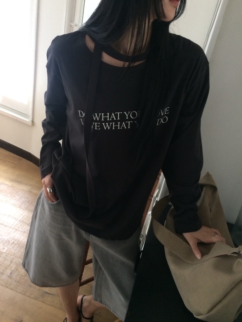 ANOU東大門實拍女士新品熱賣26春季職業休閑推薦人氣長袖T恤ANOU長袖T恤