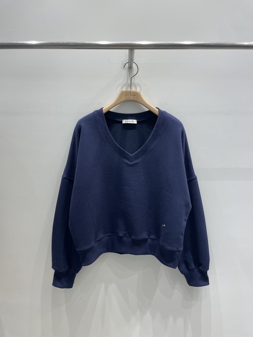KINOA韓國代購女裝新品推薦職業26春季時尚休閑人氣衛衣V領KINOA衛衣圖色4