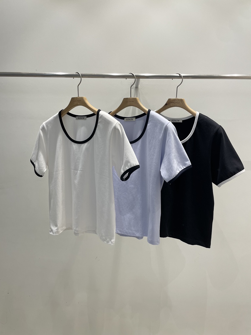 KINOA韓國代購女士新款職業休閑人氣推薦時尚26春季熱賣T恤KINOAT恤