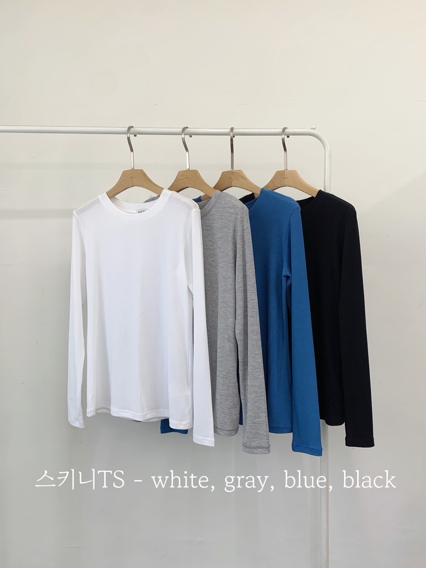 ANOU東大門代購女士新品熱賣休閑26春季人氣職業長袖T恤修身ANOU長袖T恤