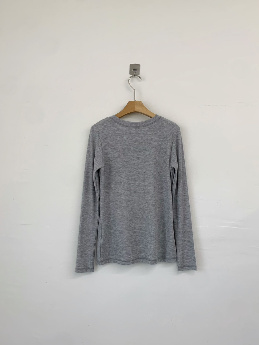 ANOU東大門代購女士新品熱賣休閑26春季人氣職業長袖T恤修身ANOU長袖T恤