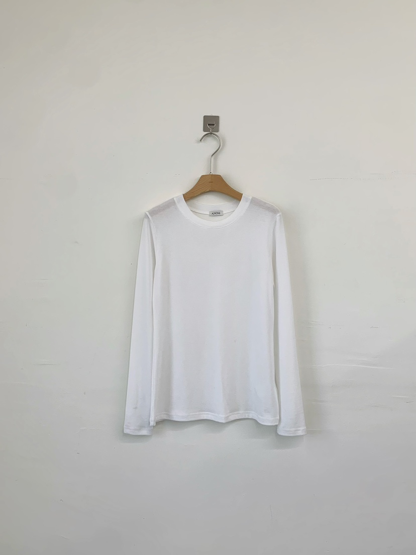 ANOU東大門代購女士新品熱賣休閑26春季人氣職業長袖T恤修身ANOU長袖T恤圖色4